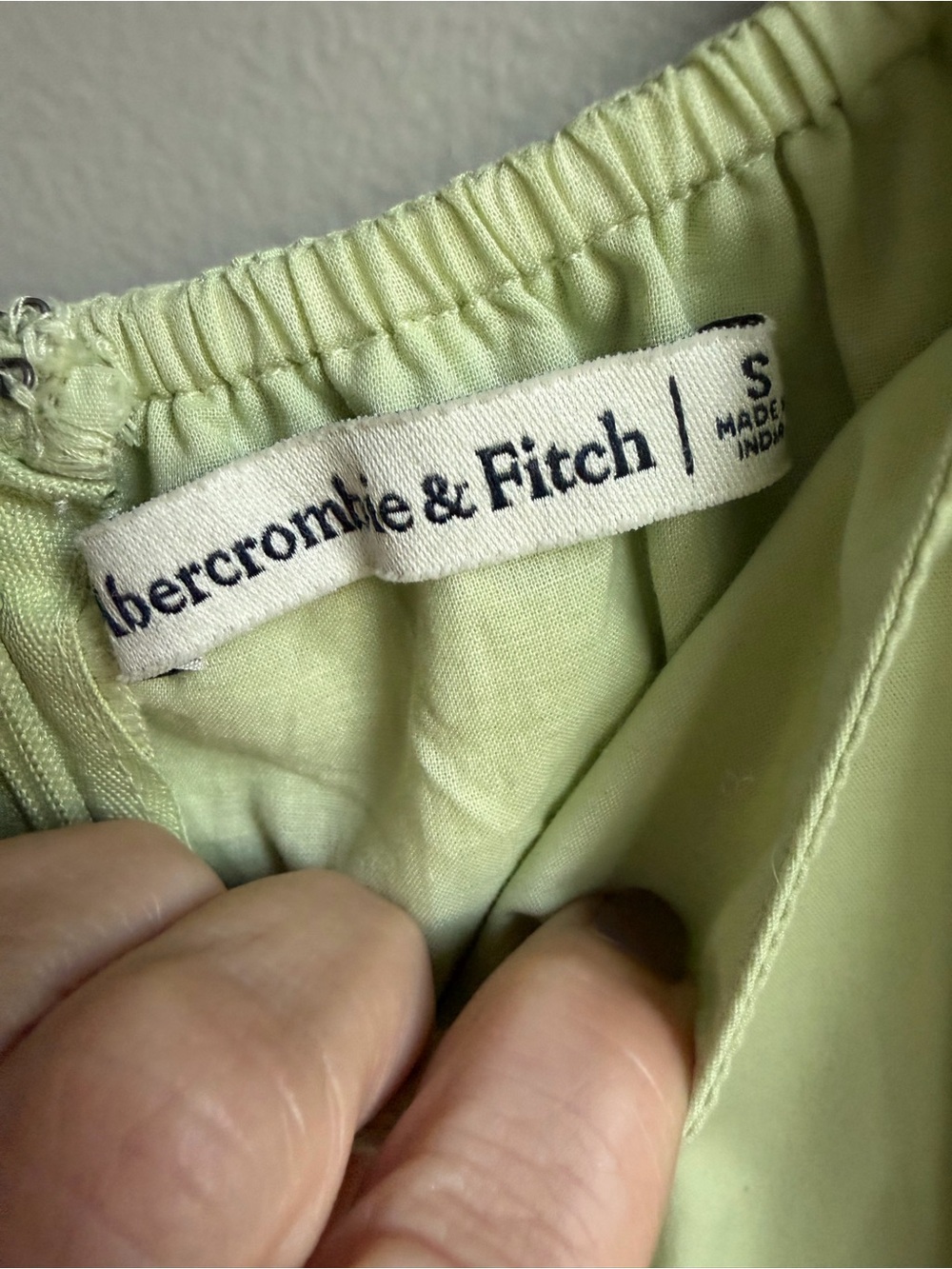 Abercrombie & Fitch Dress Babydoll mini cotton blend small A&F chic - Picture 3 of 4